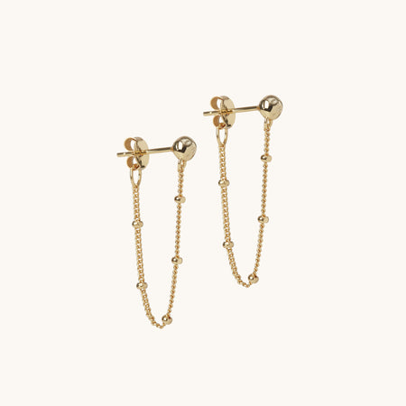 Lume Chain Earrings Gold